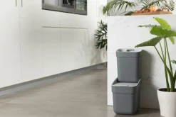 Ygo Afvalemmer READY TO COLLECT 20l Grijs| Vuilbakken