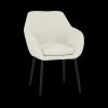 Ygo Armstoel BAVO Bouclé Ecru| Stoelen