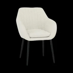 Ygo Armstoel BAVO Bouclé Ecru| Stoelen