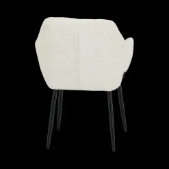 Ygo Armstoel BAVO Bouclé Ecru| Stoelen