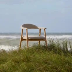 Ygo Armstoel COLETTE Danny Beige - Poot Eik| Stoelen