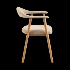 Ygo Armstoel COLETTE Danny Beige - Poot Eik| Stoelen