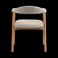 Ygo Armstoel COLETTE Monza Beige - Poot Eik| Stoelen