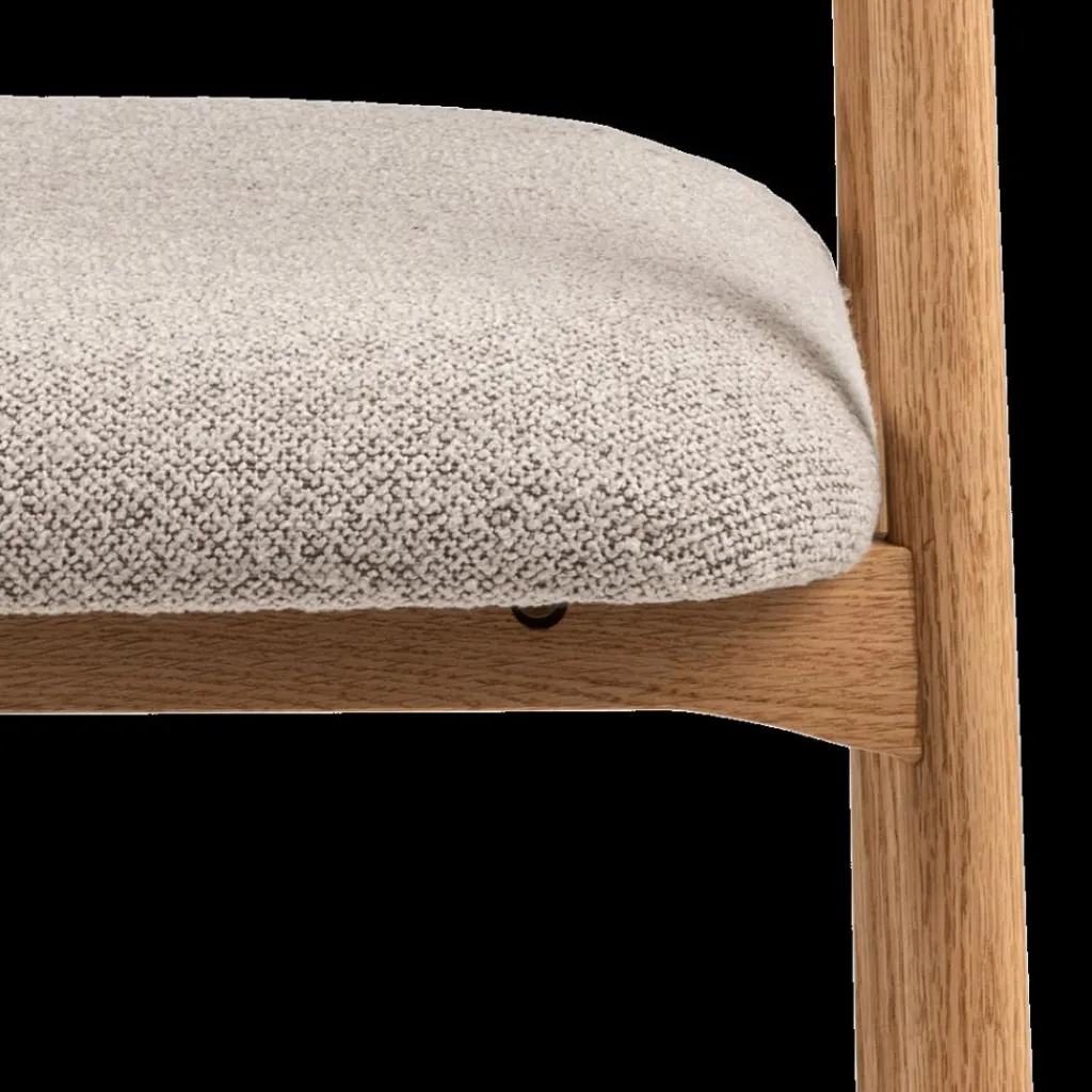 Ygo Armstoel COLETTE Monza Beige - Poot Eik| Stoelen