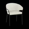 Ygo Armstoel ELOISE Natural Pt Zwart| Stoelen