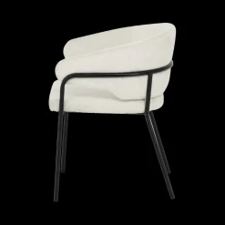 Ygo Armstoel ELOISE Natural Pt Zwart| Stoelen