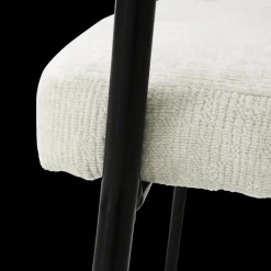 Ygo Armstoel ELOISE Natural Pt Zwart| Stoelen