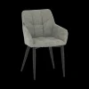 Ygo Armstoel LIZZY Steel Grey| Stoelen