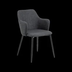 Ygo Armstoel LONNE Basel Dark Grey| Stoelen