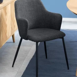 Ygo Armstoel LONNE Basel Dark Grey| Stoelen