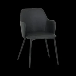 Ygo Armstoel LONNE PU Retro Black| Stoelen