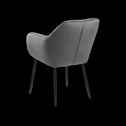 Ygo Armstoel MILLER VIC fabric dark grey 28| Stoelen