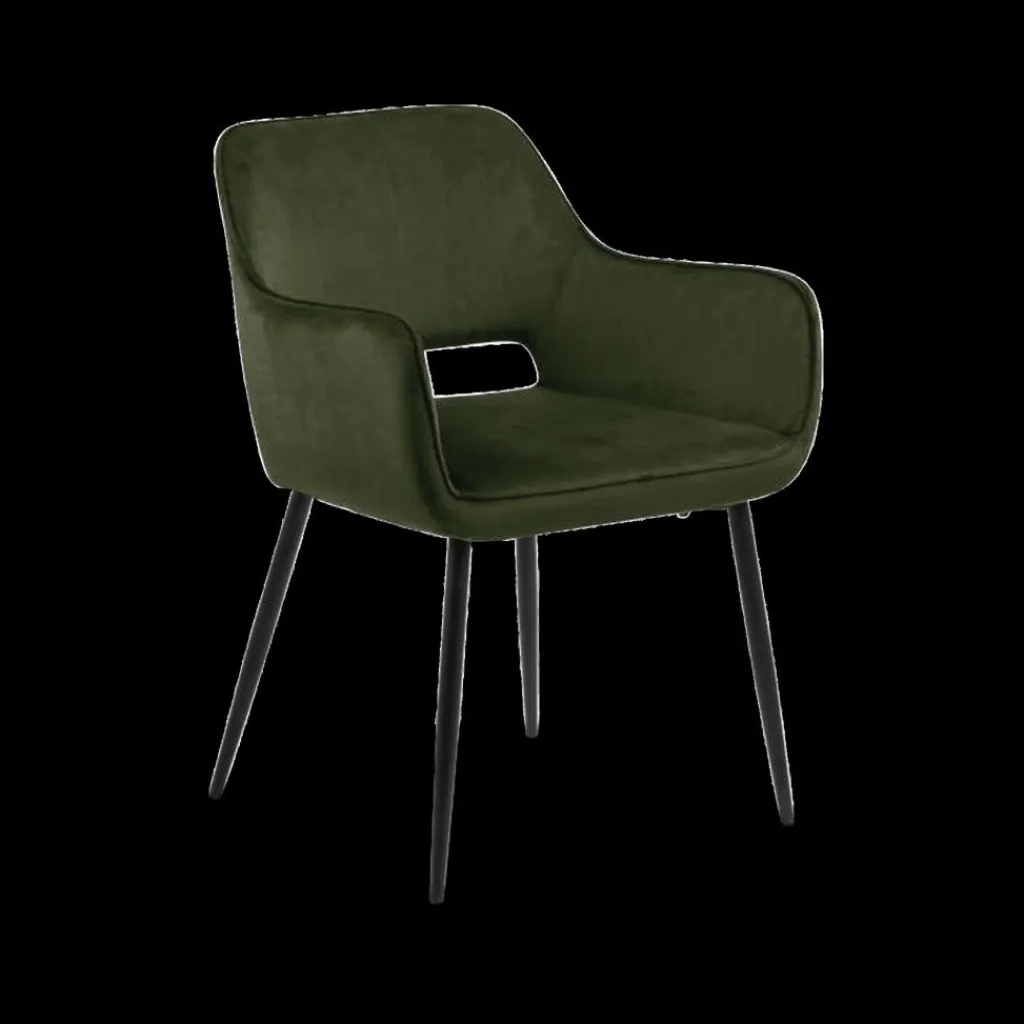 Ygo Armstoel NELE DUBLIN 52 olive green| Stoelen