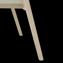 Ygo Armstoel SKYE Bouclé Beige - Poot Lichte Eik| Stoelen