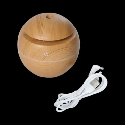 Ygo Aromadiffuser HOMEA Bol Houtlook LED| Woondecoratie