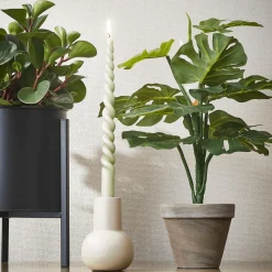 Ygo Artif. Monstera Groen in Pot Stan Grijs| Woondecoratie