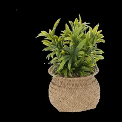 Ygo Artif. Plant NATURE Groen Mand Naturel| Woondecoratie
