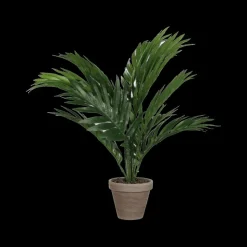 Ygo Artificiële Areca Palm Groen in Pot Stan Grijs| Woondecoratie