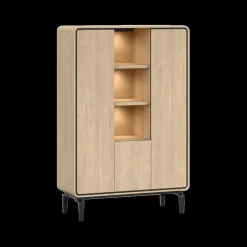 Ygo Barkast NESTOR Eik/Zwart B115| Bergkasten