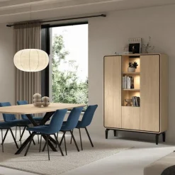 Ygo Barkast NESTOR Eik/Zwart B115| Bergkasten