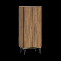 Ygo Barkast NESTOR Walnoot/Zwart B76| Bergkasten