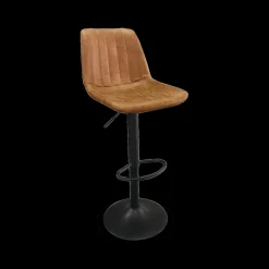 Ygo Barkruk GARCIA PU Vintage Cognac| Stoelen|Barkrukken
