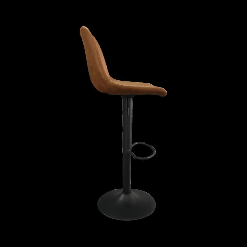 Ygo Barkruk GARCIA PU Vintage Cognac| Stoelen|Barkrukken