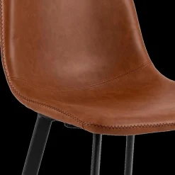 Ygo Barstoel AMBROS PU retro leather look brandy 691B - ZH63,5cm| Barkrukken