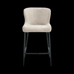 Ygo Barstoel DORIEN Bouclé Beige| Barkrukken