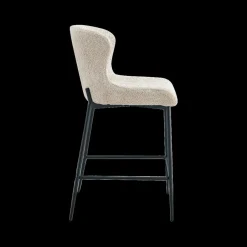 Ygo Barstoel DORIEN Bouclé Beige| Barkrukken