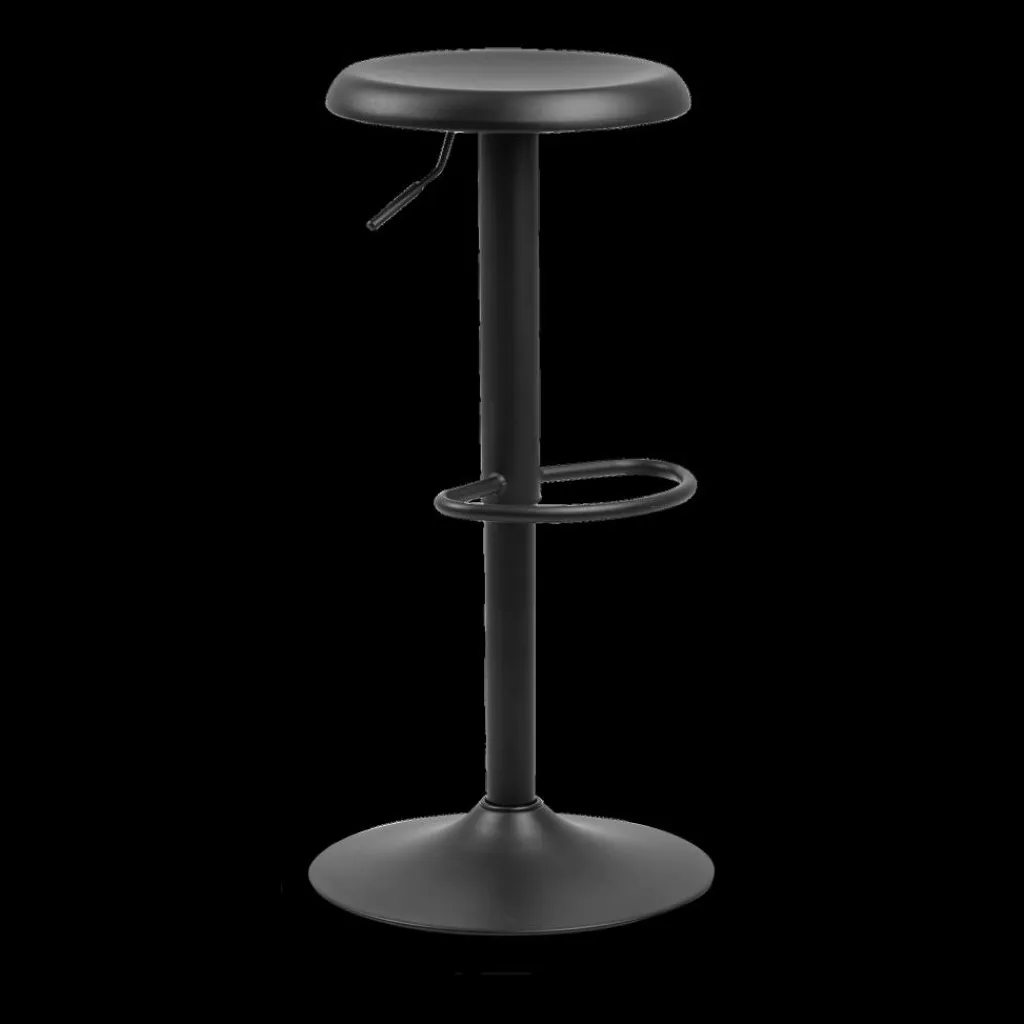 Ygo Barstoel FACTORY metal matt black rough powder coated| Barkrukken