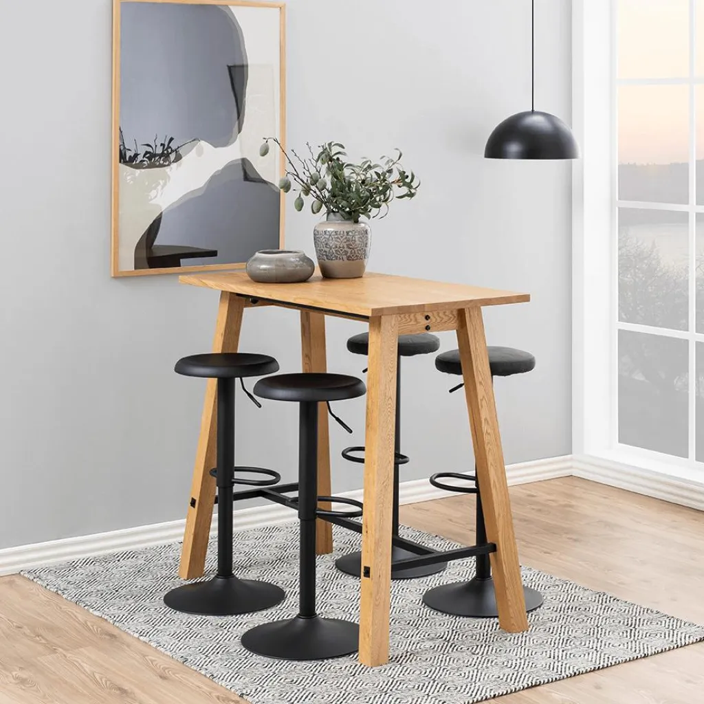 Ygo Barstoel FACTORY metal matt black rough powder coated| Barkrukken