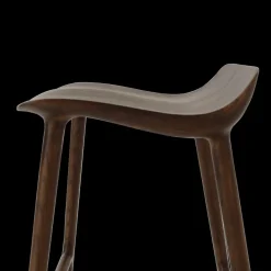 Ygo Barstoel FAVELA Ash Wood Walnut ZH65| Barkrukken