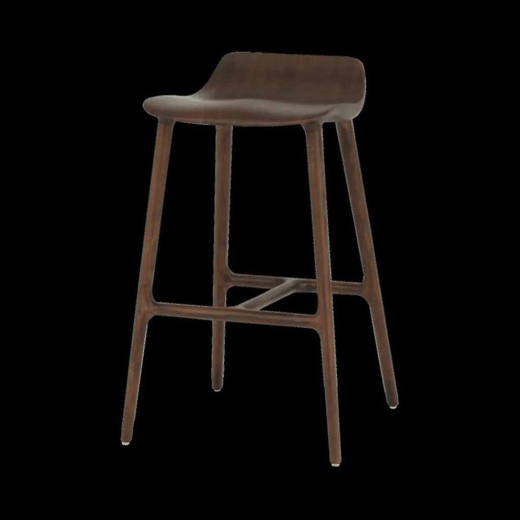 Ygo Barstoel FAVELA Ash Wood Walnut ZH65| Barkrukken