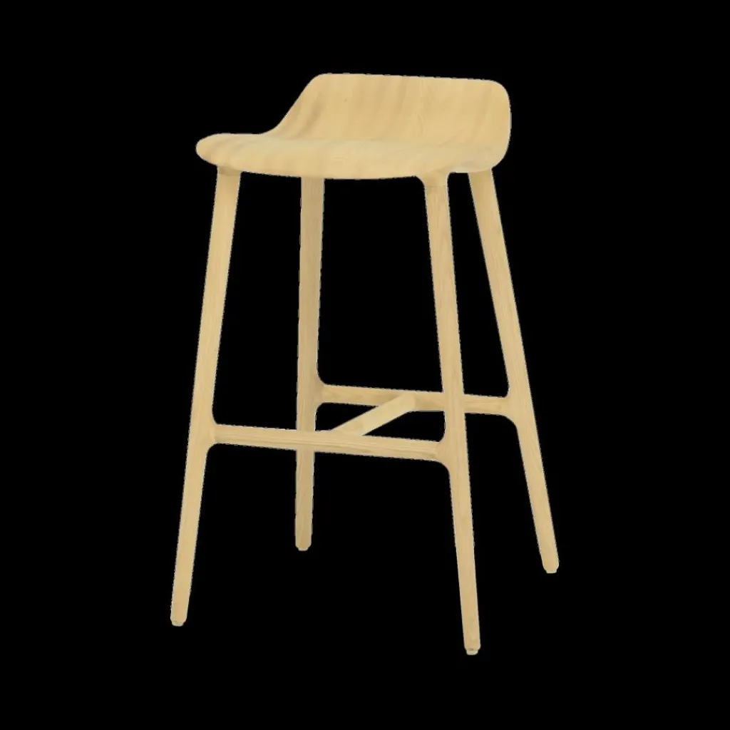 Ygo Barstoel FAVELA Ash Wood Natural ZH65| Barkrukken