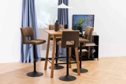 Ygo Barstoel FINLEY Preston fabric light brown 22| Barkrukken