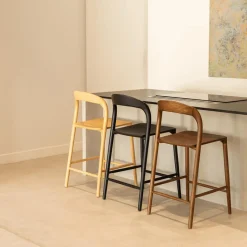 Ygo Barstoel JEPPE Ash Wood Natural| Barkrukken
