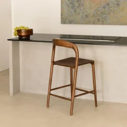 Ygo Barstoel JEPPE Ash Wood Walnut| Barkrukken