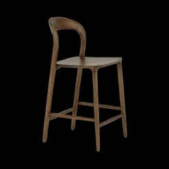 Ygo Barstoel JEPPE Ash Wood Walnut| Barkrukken