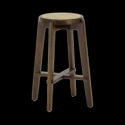 Ygo Barstoel OLAF Beech Wood Walnut ZH66| Barkrukken