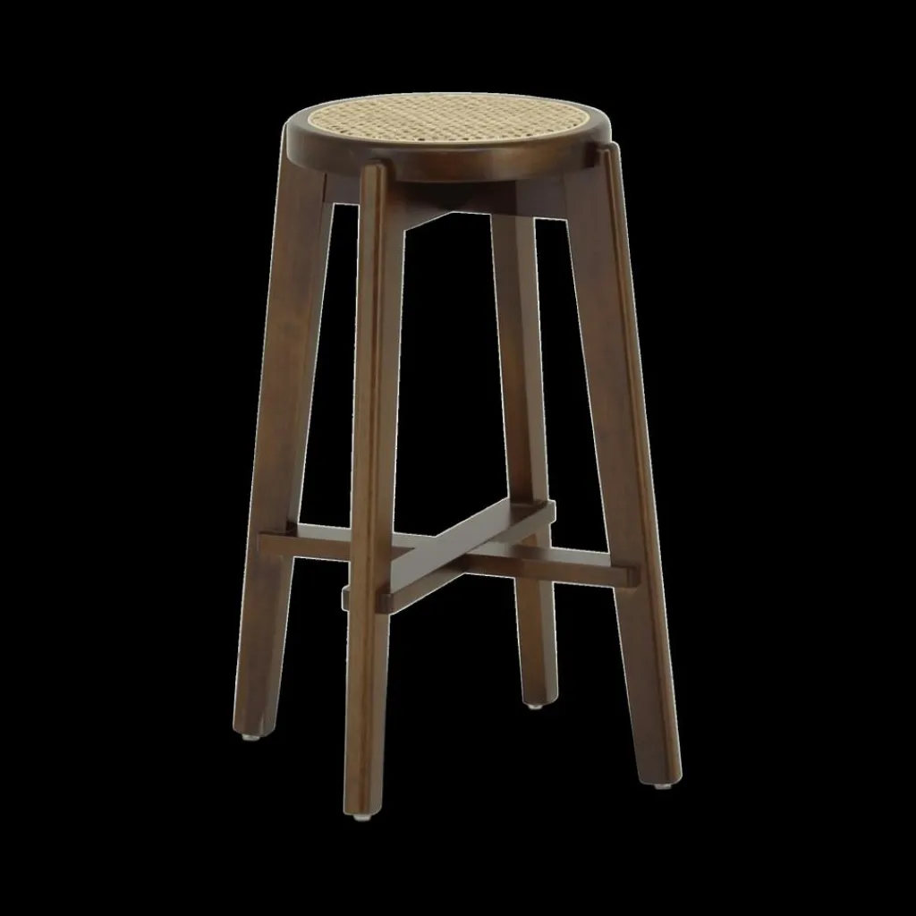 Ygo Barstoel OLAF Beech Wood Walnut ZH66| Barkrukken