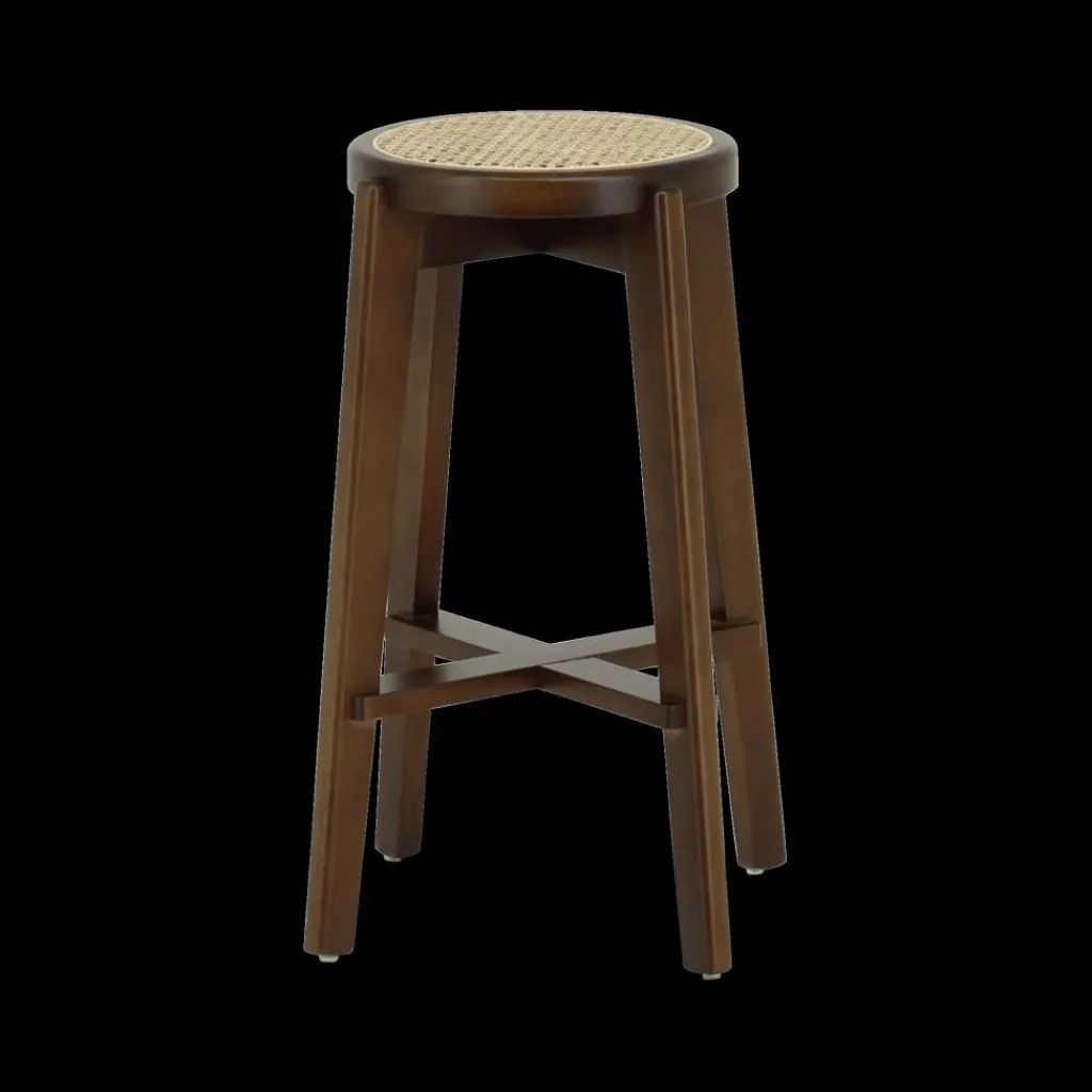 Ygo Barstoel OLAF Beech Wood Walnut ZH66| Barkrukken