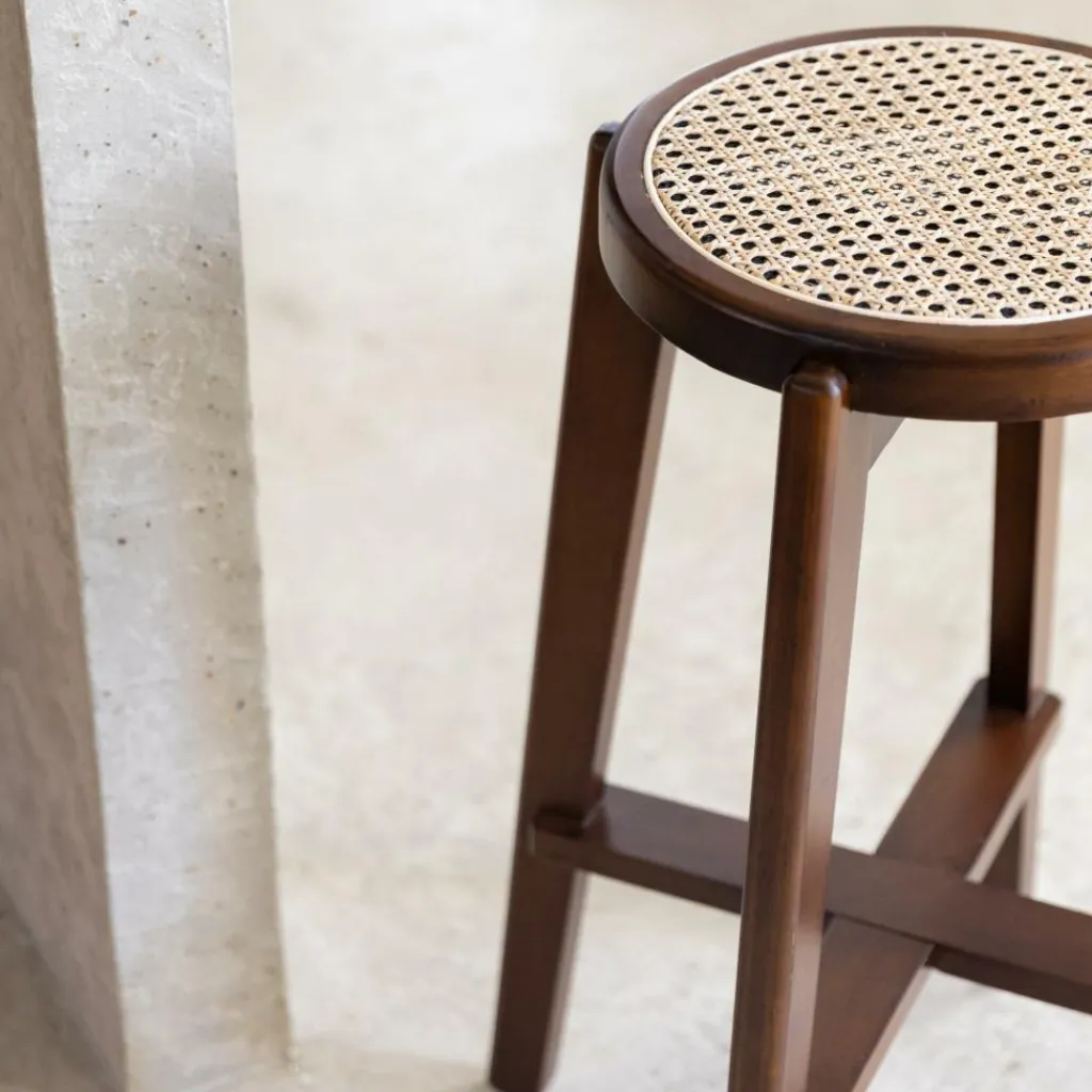 Ygo Barstoel OLAF Beech Wood Walnut ZH66| Barkrukken
