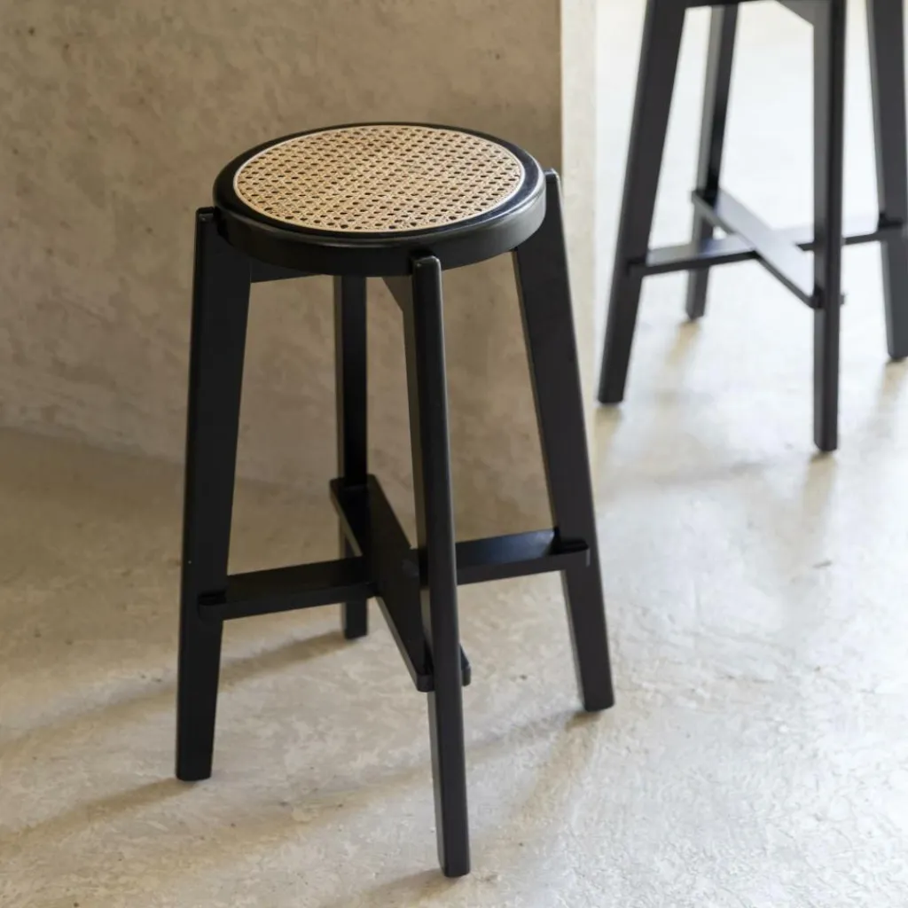 Ygo Barstoel OLAF Beech Wood Black ZH66| Barkrukken