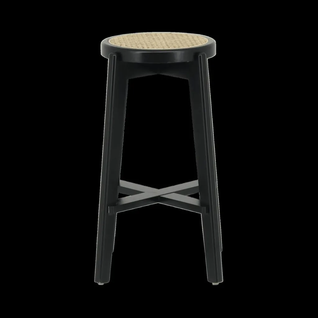 Ygo Barstoel OLAF Beech Wood Black ZH66| Barkrukken