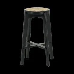 Ygo Barstoel OLAF Beech Wood Black ZH66| Barkrukken