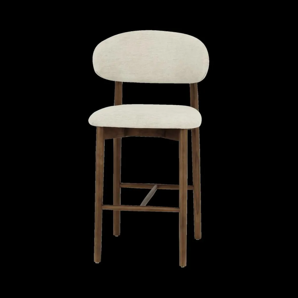 Ygo Barstoel SIGNY Ash Wood Walnut ZH65| Barkrukken