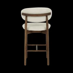 Ygo Barstoel SIGNY Ash Wood Walnut ZH65| Barkrukken