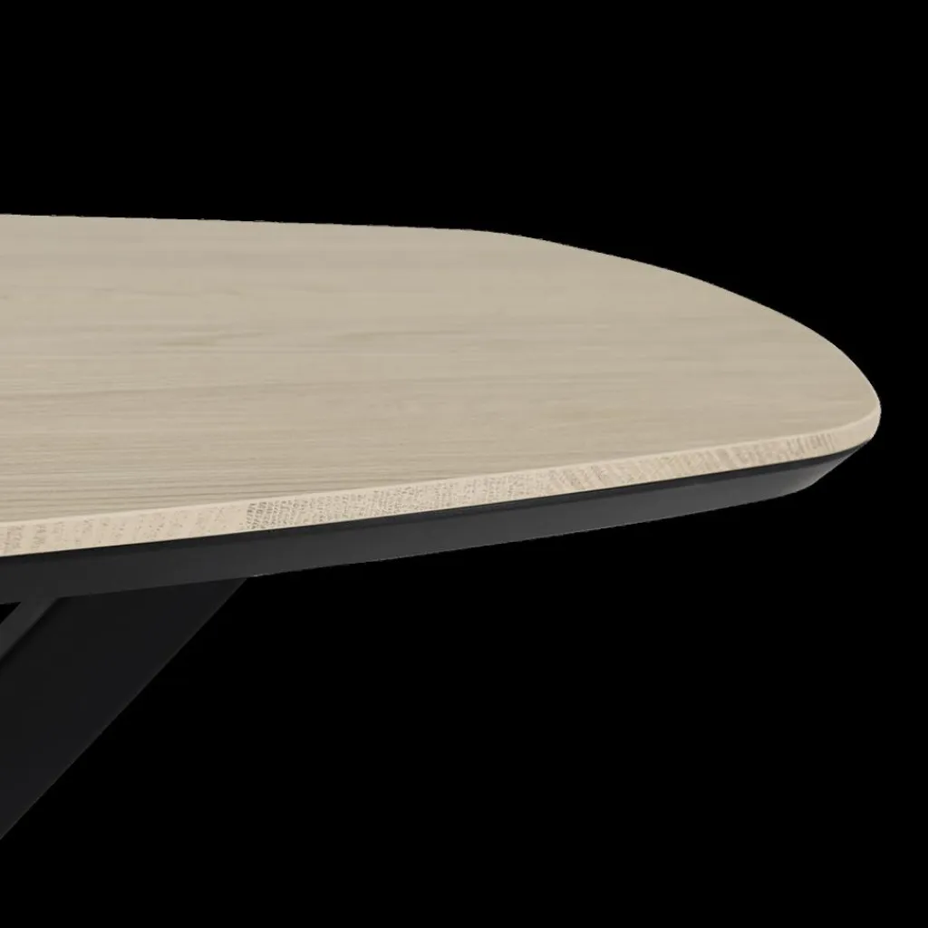 Ygo Bartafel BRANDON Misty Oak Deens Ovaal 138x80| Bartafels