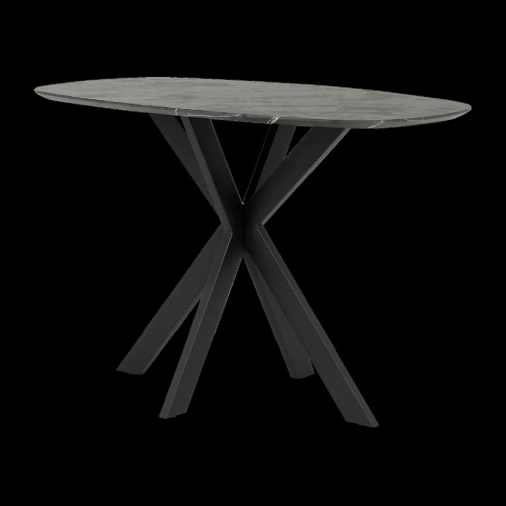 Ygo Bartafel ENRICO 140x80 Marmerlook Zwart| Bartafels